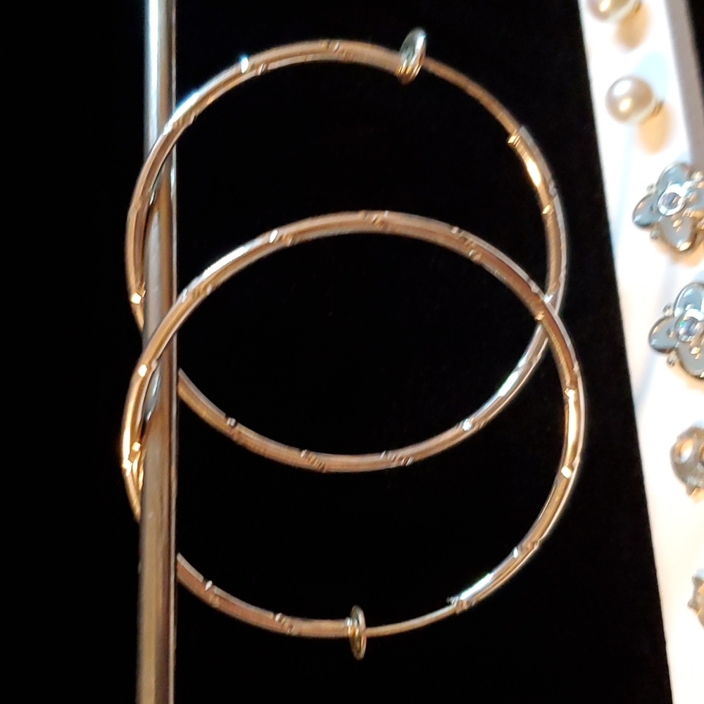 Siler hoop earings